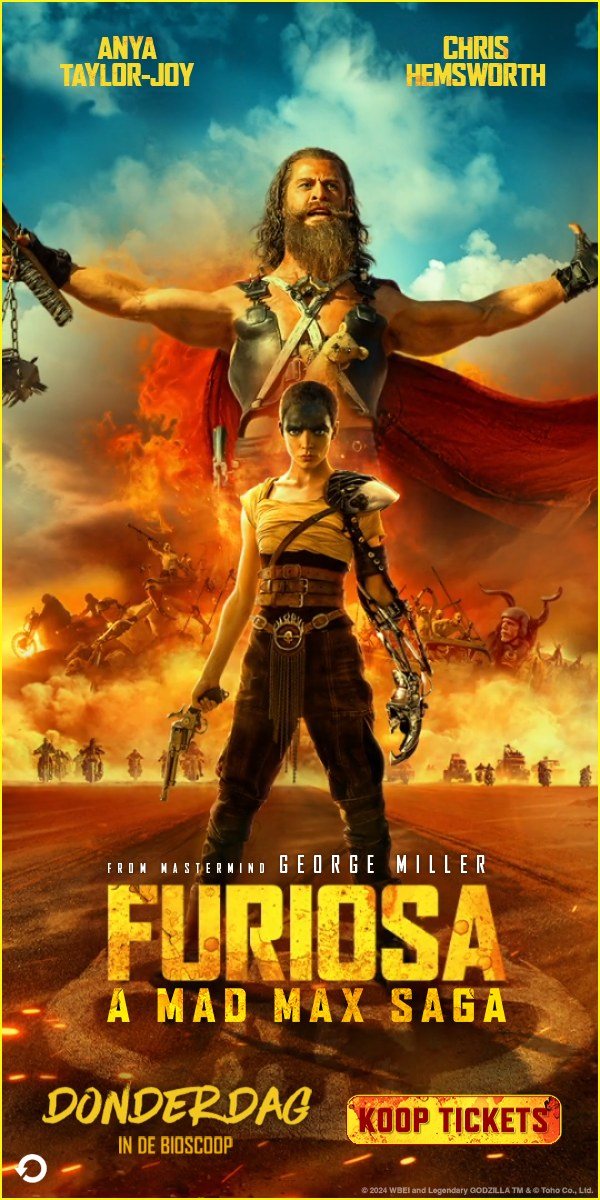 Eindbeeld Furiosa: A Mad Max Saga, DONDERDAG IN DE BIOSCOOP