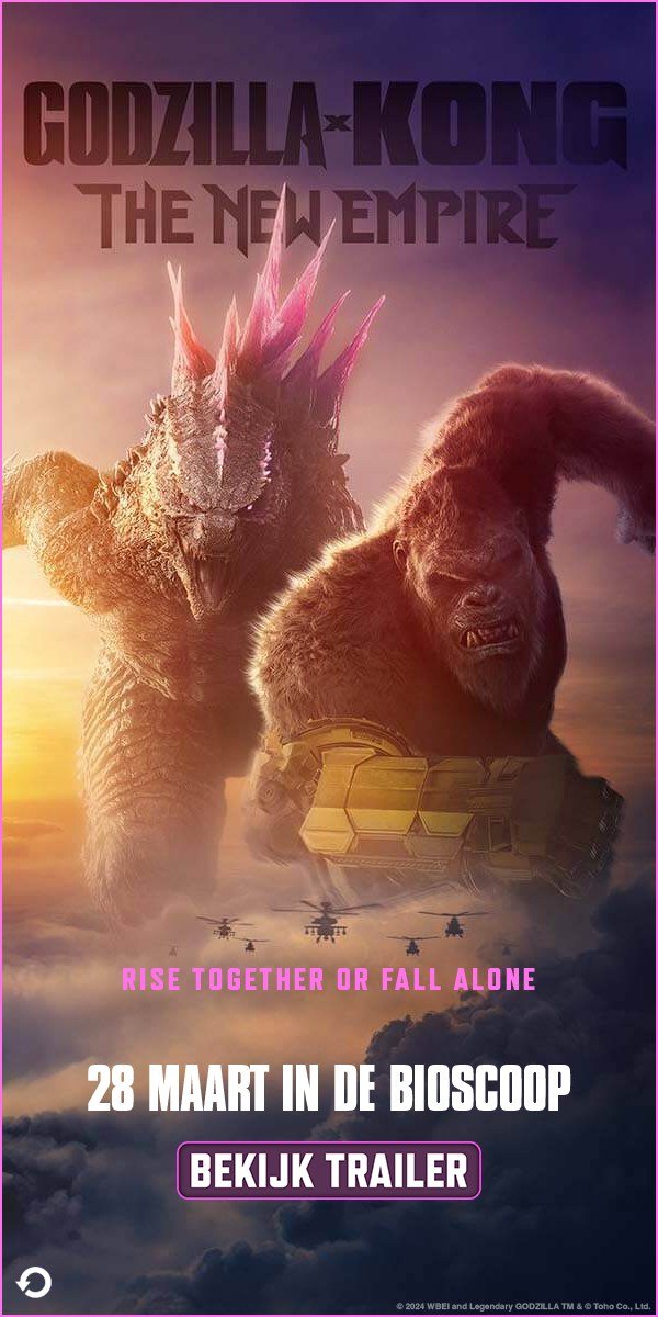 Eindbeeld Godzilla x Kong: The New Empire, 28 MAART IN DE BIOSCOOP