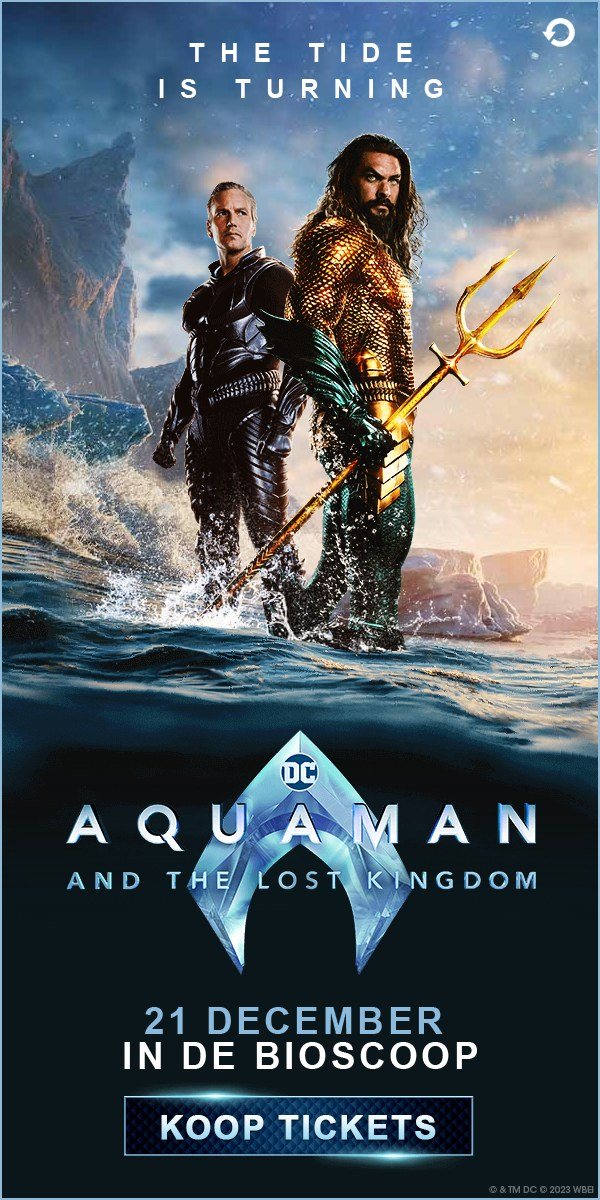 Eindbeeld Aquaman and the Lost Kingdom, 21 DECEMBER IN DE BIOSCOOP