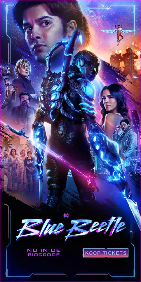 Eindbeeld Blue Beetle, NU IN DE BIOSCOOP