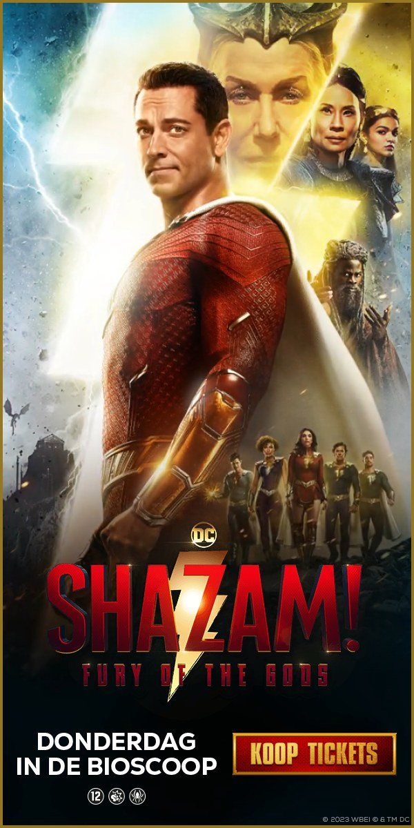 Eindbeeld Shazam! Fury of the Gods, DONDERDAG IN DE BIOSCOOP