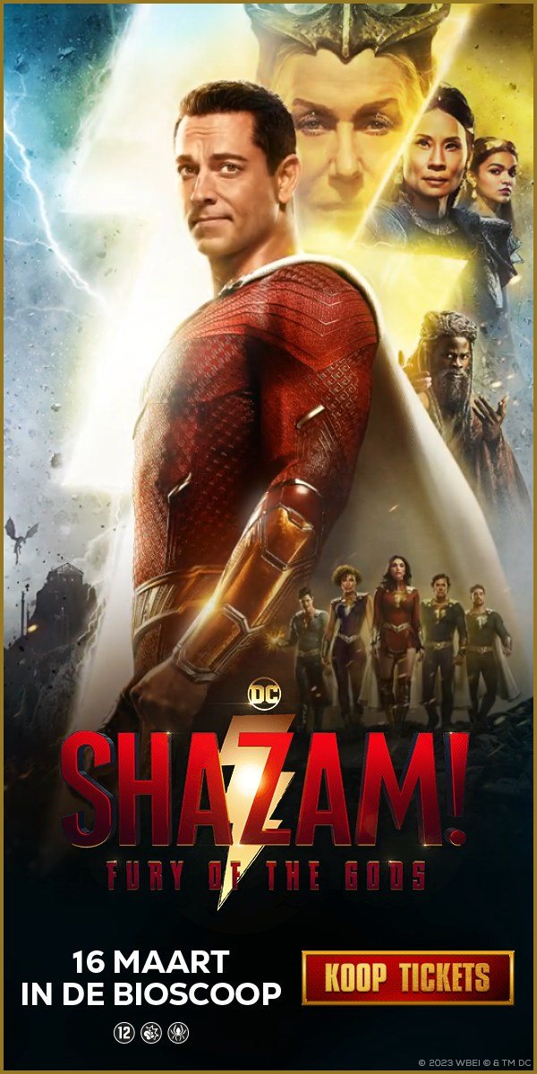 Eindbeeld Shazam! Fury of the Gods, 16 MAART IN DE BIOSCOOP