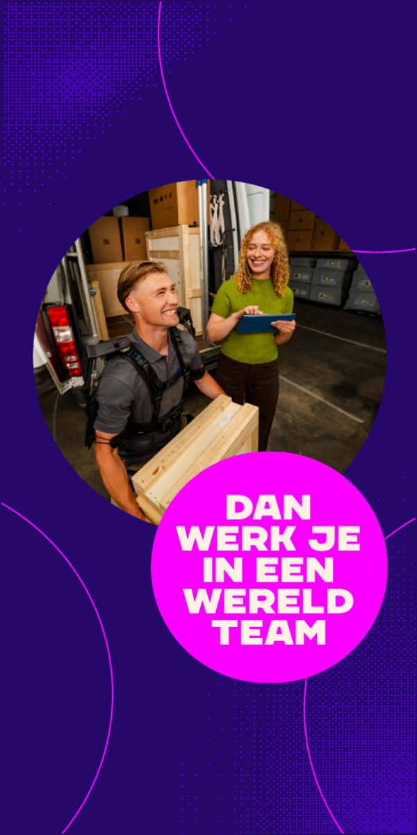 Transport en Logistiek, de pijl loopt om de cirkel