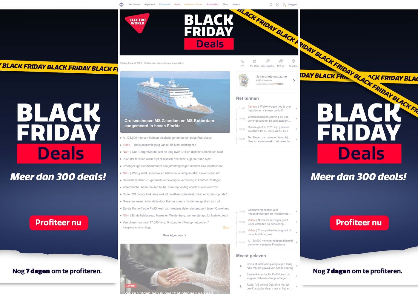 Storyboard 1: BLACK FRIDAY Deals, Meer dan 300 deals!, Profiteer nu