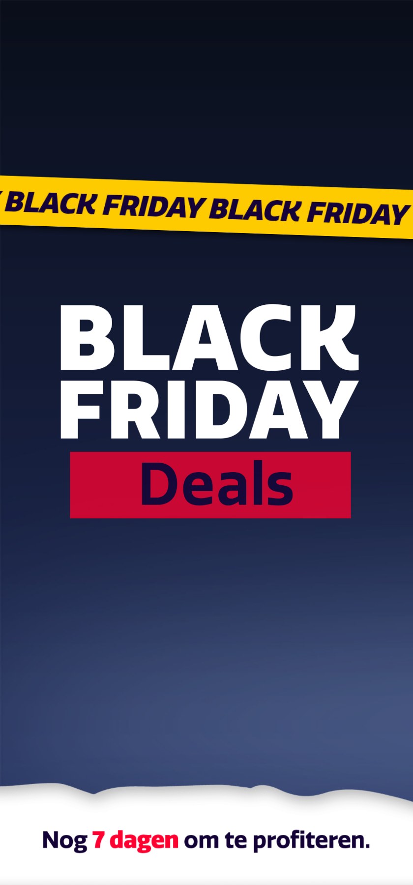 Linkerskin op 0,6 seconde: het gele lint en BLACK FRIDAY Deals