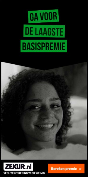 Ga voor de laagste basispremie, met de vrouw in bad